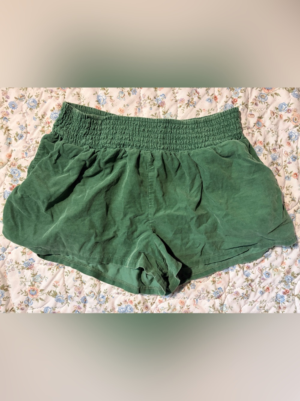 Wild Fable Green 100% Cotton Corduroy Shorts
